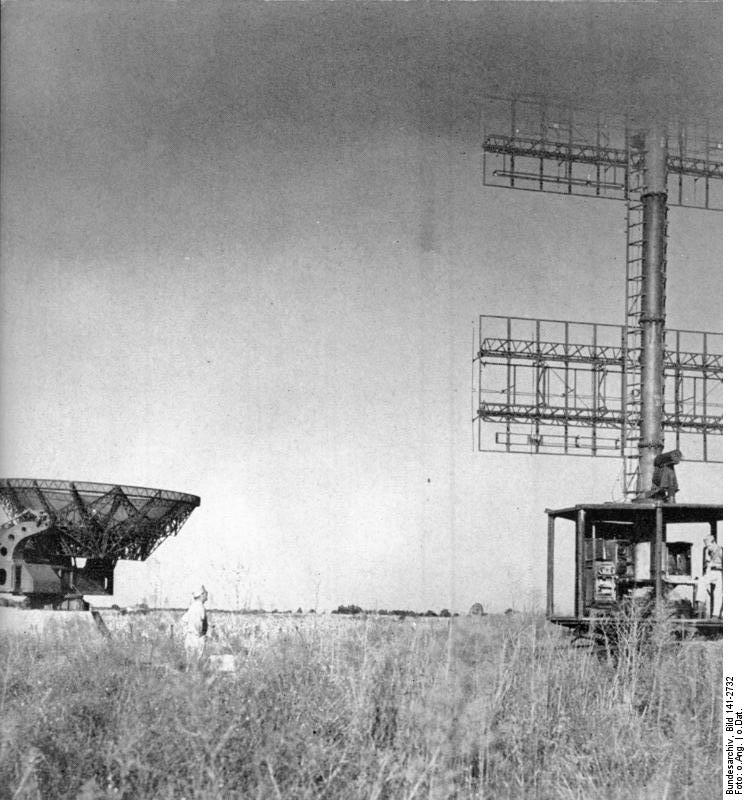 Impianto radar utilizzato nella difesa aerea del reich