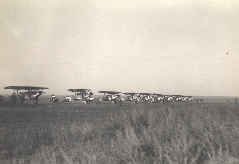 Squadriglia di Fokker tedeschi presso la base sovietica di Lipetsk