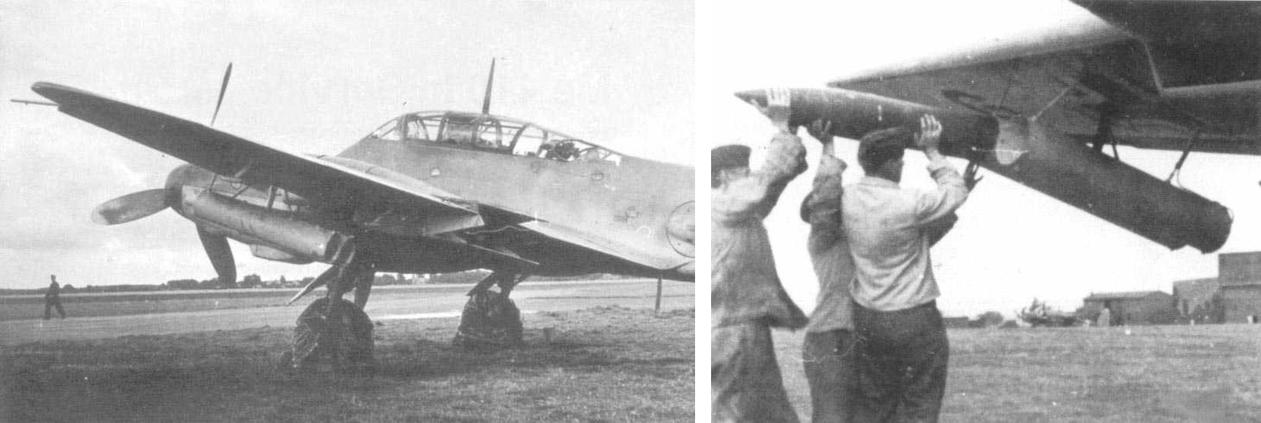 Messerschmitt Me 410 con razzi da 210 mm.
