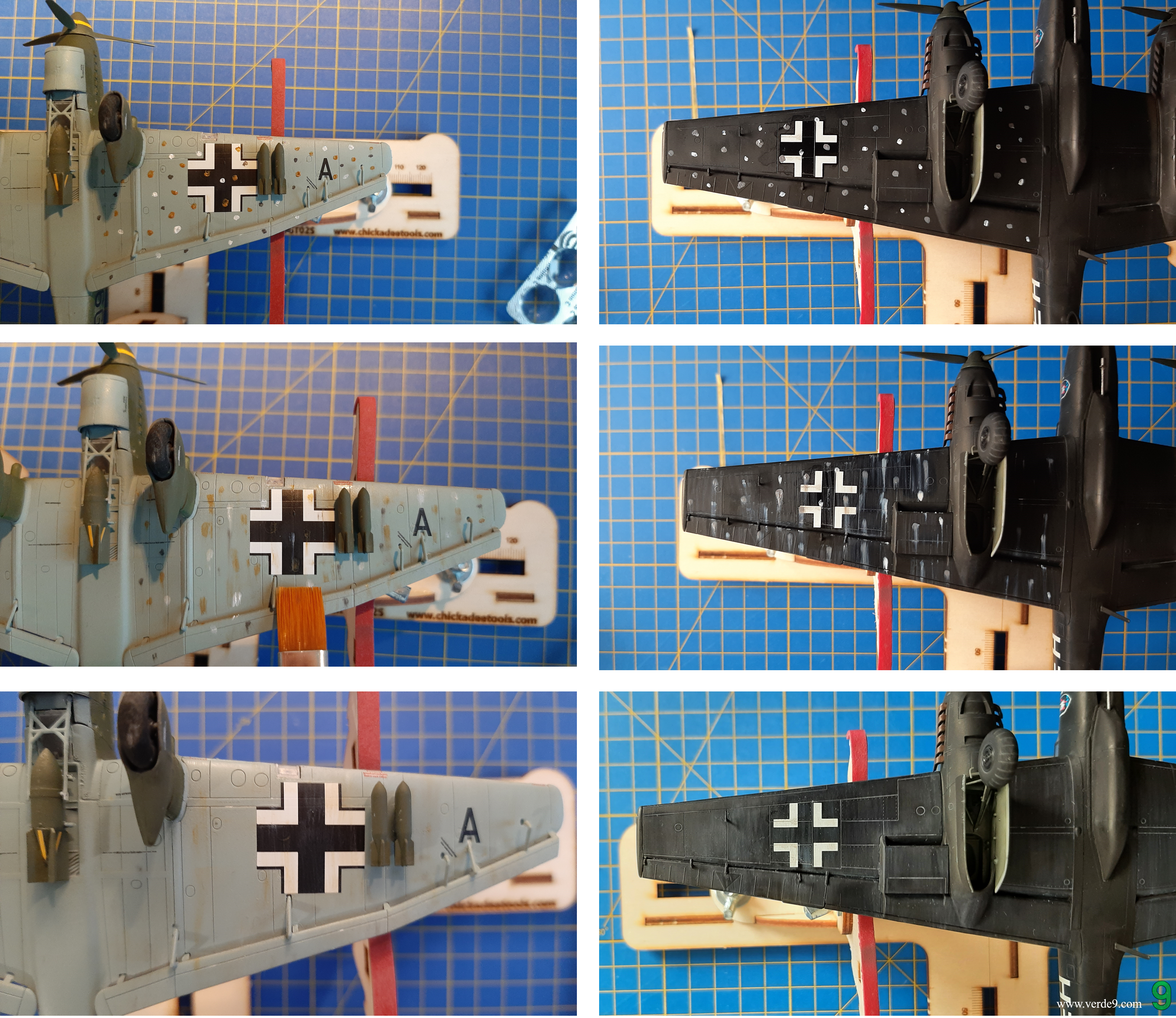 Ecco i risultati ottenuti su due modelli in scala 1:72. Uno Junkers Ju 87 Stuka e un Messerschmitt Bf 109 C-6.