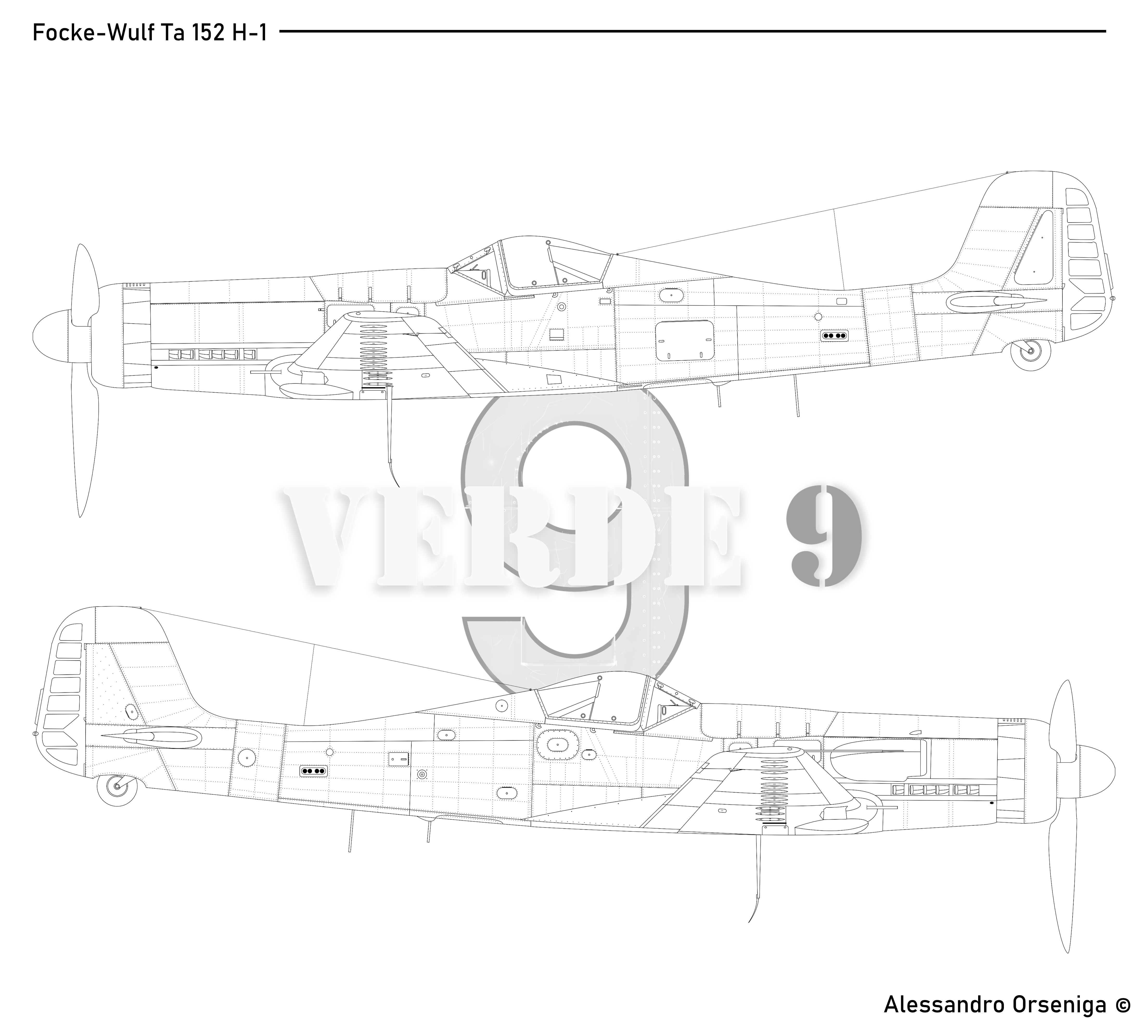 Technical profile of the Focke-Wulf Ta 152 H-1
