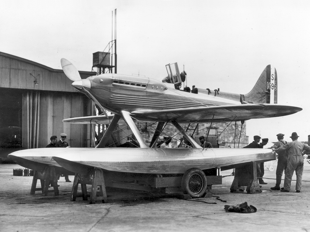 Il Supermarine S.6B. L'aereo che permise alla Gran Bretagna di vincere definitivamente la Coppa Schneider.